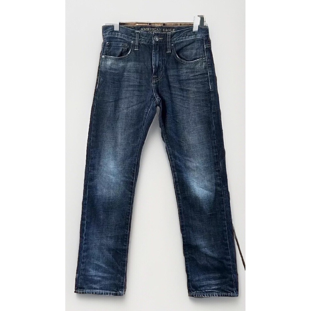 Mens American Eagle Jeans‎ Slim Straight Denim Sz 28 28x30